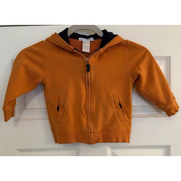 Janie and Jack Other - Janie And Jack Jacket Sz 18-24 Months Orange Full Zip Hoodie Play Condition